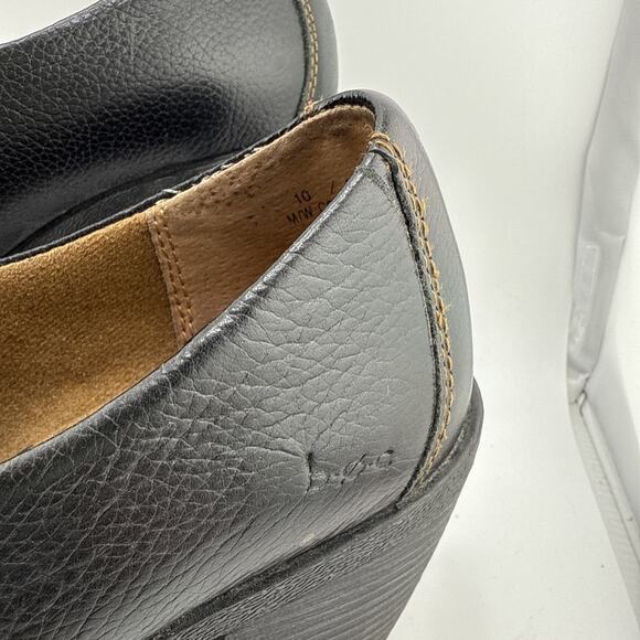 Born Concepts B.O.C Kimy Black Clog Bootie Size 10 C03603 Block Heel Slip On EUC - Picture 2 of 12